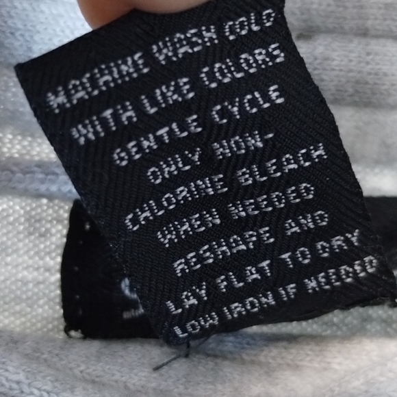 -486 Project Sweater Maternity Womens Size Large Cowl Neck Long Sleeve Grey - Picture 8 of 8